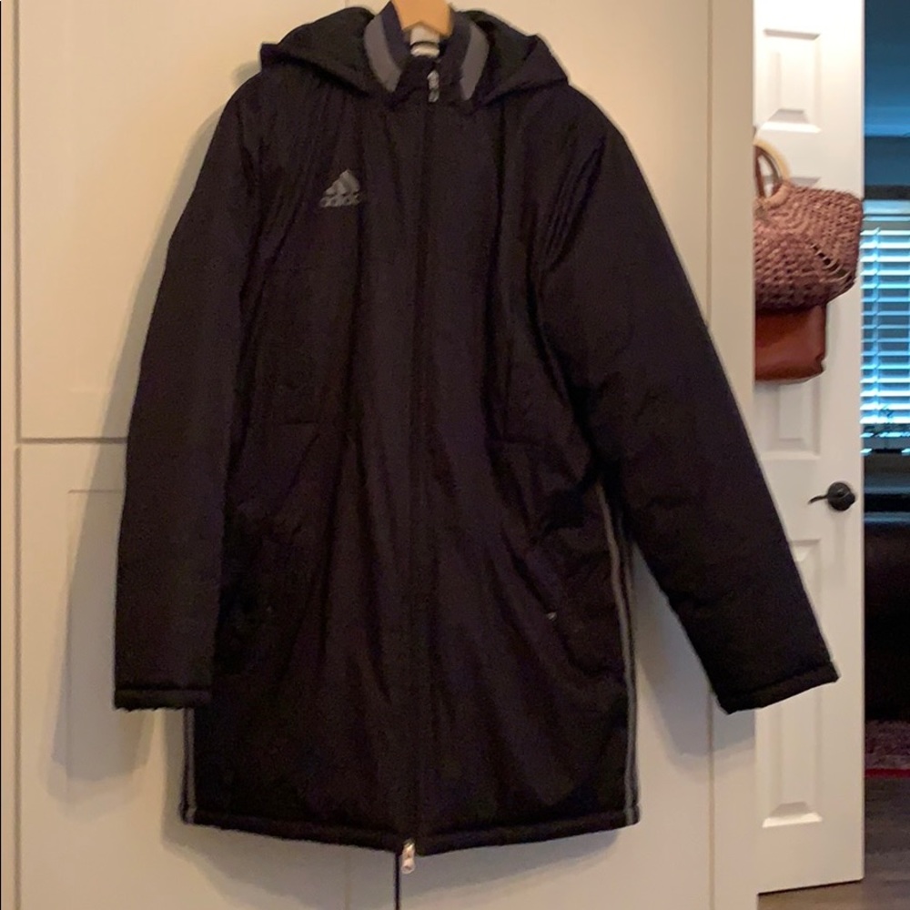 Adidas soccer stadium jacket.size large